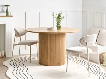 Spisebord Sheho 120 cm - Lysebrun - Møbler - Bord - Spisebord & kjøkkenbord