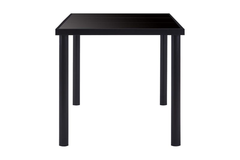 Spisebord svart 200x100x75 cm herdet glass - Svart - Spisebord & kjøkkenbord