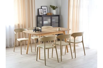 Spisebord Taber Forlengbart 120-150x75 cm - Lysebrun - Møbler - Bord - Spisebord & kjøkkenbord