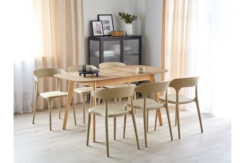 Spisebord Taber Forlengbart 120-150x75 cm - Lysebrun - Møbler - Bord - Spisebord & kjøkkenbord