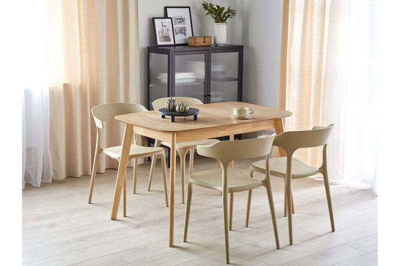 Spisebord Taber Forlengbart 120-150x75 cm - Lysebrun - Møbler - Bord - Spisebord & kjøkkenbord