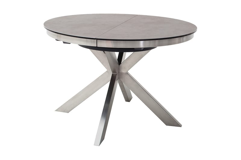 Spisebord Tecoman Forlengningsbart 120 cm Rund - Antrasitt - Spisebord & kjøkkenbord