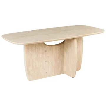 Spisebord Travers 180 cm - Travertin-effekt - Møbler - Bord - Spisebord & kjøkkenbord