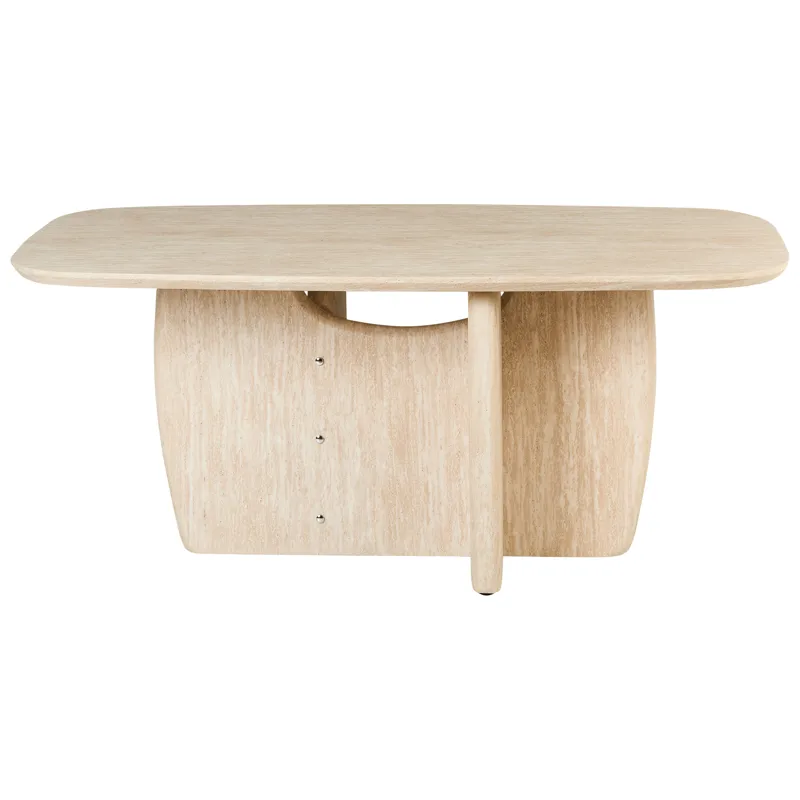 Spisebord Travers 180 cm - Travertin-effekt - Møbler - Bord - Spisebord & kjøkkenbord
