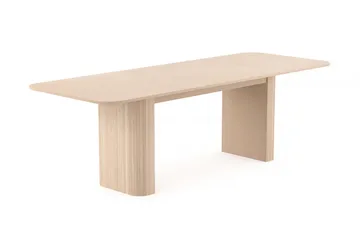 Spisebord Kopparbo 180 cm - Lyst hvitlasert eiketre - Møbler - Bord - Spisebord & kjøkkenbord