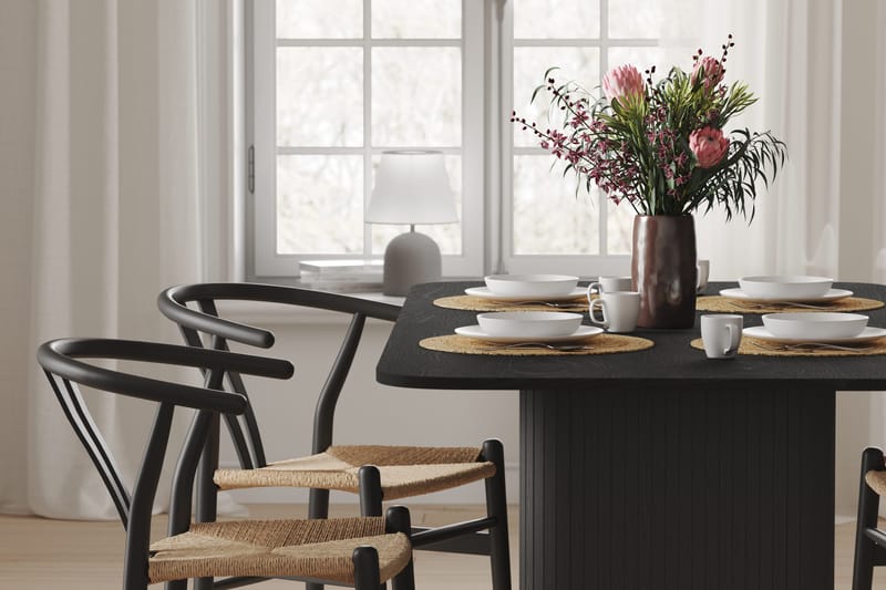 Spisebord Kopparbo 180-240 cm - Svart Tre - Møbler - Bord - Spisebord & kjøkkenbord