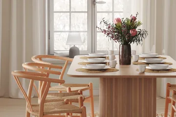 Spisebord Kopparbo 200 cm - Hvitlasert Eik - Møbler - Bord - Spisebord & kjøkkenbord