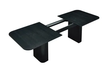 Spisebord Kopparbo 200-260 cm - Svart Tre - Møbler - Bord - Spisebord & kjøkkenbord