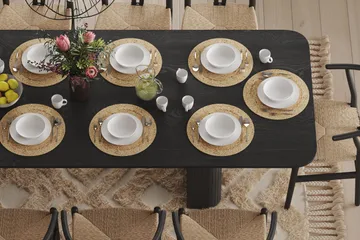 Spisebord Kopparbo 200-260 cm - Svart Tre - Møbler - Bord - Spisebord & kjøkkenbord