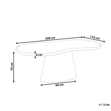 Spisebord utendørs Spoleto 110x200 cm - Beige - Hagemøbler & utemiljø - Hagebord - Spisebord ute