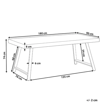 Spisebord Warton 90x180 - Brun - Møbler - Bord - Spisebord & kjøkkenbord