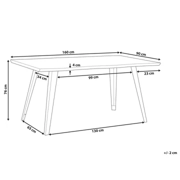 Spisebord Witney 160 cm - Brun - Møbler - Bord - Spisebord & kjøkkenbord