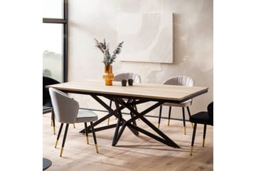 Spisebord Wohnling Heltre 200 cm Industriell Metallrammeutseende Base - Møbler - Bord - Spisebord & kjøkkenbord