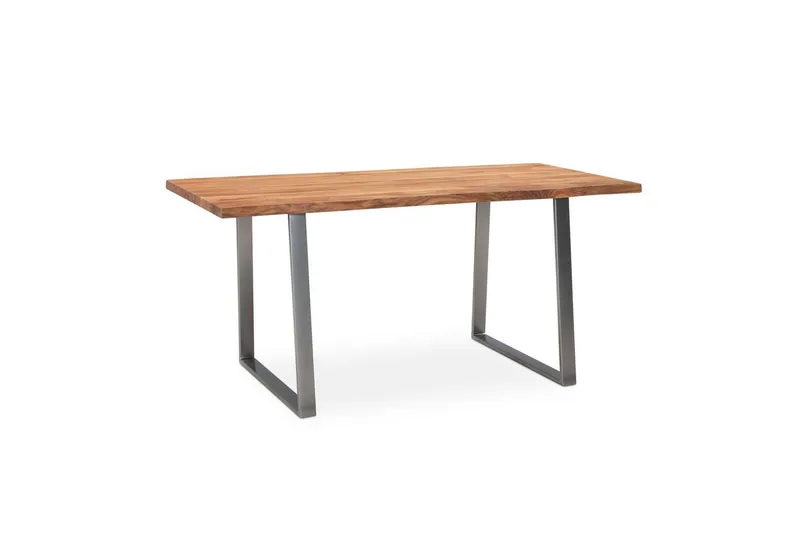 Spisebord Wohnling Heltre med trekanter rektangulær landlig stil Sølv, rett, 180x90 cm, Sølv, rett, 180x90 cm