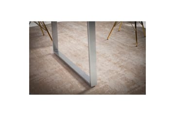 Spisebord Wohnling Heltre med trekanter rektangulær landlig stil Sølv, rett, 200x100 cm - Sølv, rett, 200x100 cm - Møbler - Bord - Spisegruppe