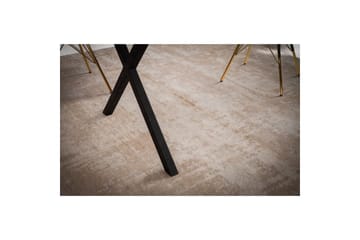Spisebord Wohnling Heltre med trekanter rektangulær landlig stil Svart, krysset, 200x100 cm - Svart, krysset, 200x100 cm - Møbler - Bord - Spisegruppe