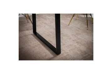 Spisebord Wohnling Heltre med trekanter rektangulær landlig stil Svart, Rett, 180x90 cm - Svart, Rett, 180x90 cm - Møbler - Bord - Spisegruppe