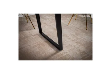 Spisebord Wohnling Heltre med trekanter rektangulær landlig stil Svart, vinklet, 180x90 cm - Svart, vinklet, 180x90 cm - Møbler - Bord - Spisegruppe