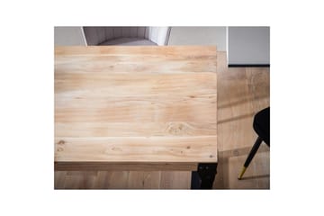 Spisebord Wohnling massivt tre rette metallben, industriell loftstil 120x60 cm - 120x60 cm - Møbler - Bord - Spisegruppe