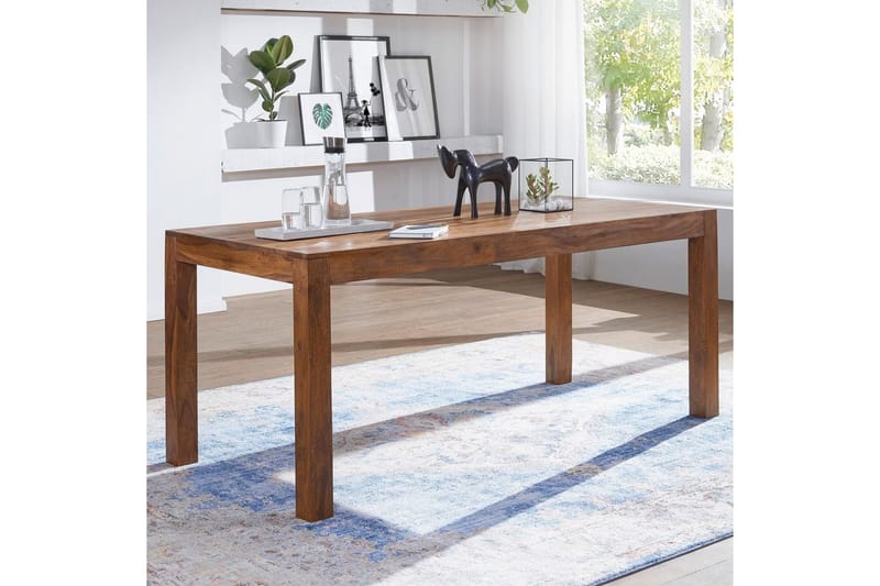 Spisebord Wohnling Massivt treverk landlig hus stil Rosentre, 140x80 cm - Rosentre, 140x80 cm - Møbler - Bord - Spisebord & kjøkkenbord