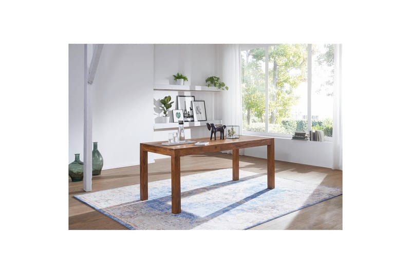 Spisebord Wohnling Massivt treverk landlig hus stil Rosentre, 140x80 cm - Rosentre, 140x80 cm - Møbler - Bord - Spisebord & kjøkkenbord