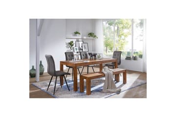 Spisebord Wohnling Massivt treverk landlig hus stil Rosentre, 140x80 cm - Rosentre, 140x80 cm - Møbler - Bord - Spisebord & kjøkkenbord
