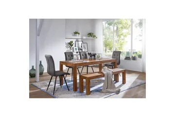 Spisebord Wohnling Massivt treverk landlig hus stil Rosentre, 200x100 cm - Rosentre, 200x100 cm - Møbler - Bord - Spisebord & kjøkkenbord