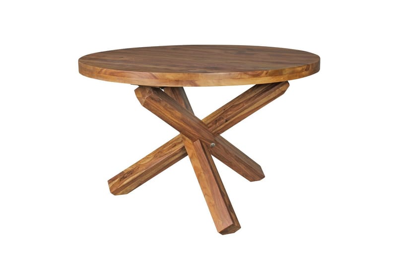 Spisebord Wohnling Rund 120 cm heltre landlig stil Rosentre - Rosentre - Møbler - Bord - Spisebord & kjøkkenbord