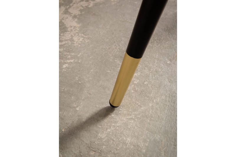 Spisebord Wohnling Rund 75 cm marmorlignende moderne med gulltippede ben Marmor, Hvit - Marmor, Hvit - Møbler - Bord - Spisegruppe