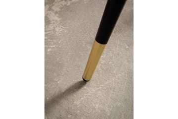 Spisebord Wohnling Rund 75 cm marmorlignende moderne med gulltippede ben Marmor, Hvit - Marmor, Hvit - Møbler - Bord - Spisebord & kjøkkenbord