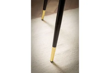 Spisebord Wohnling Rund 75 cm marmorlignende moderne med gulltippede ben Marmor, Svart - Marmor, Svart - Møbler - Bord - Spisebord & kjøkkenbord