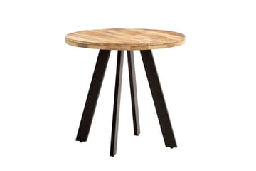 Spisebord Wohnling rundt massivt tre moderne landlig stil 80 cm - 80 cm - Møbler - Bord - Spisebord & kjøkkenbord