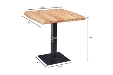 Spisebord Wohnling Trekanter i massiv tre med massive metallben Industriell - Møbler - Bord - Spisebord & kjøkkenbord