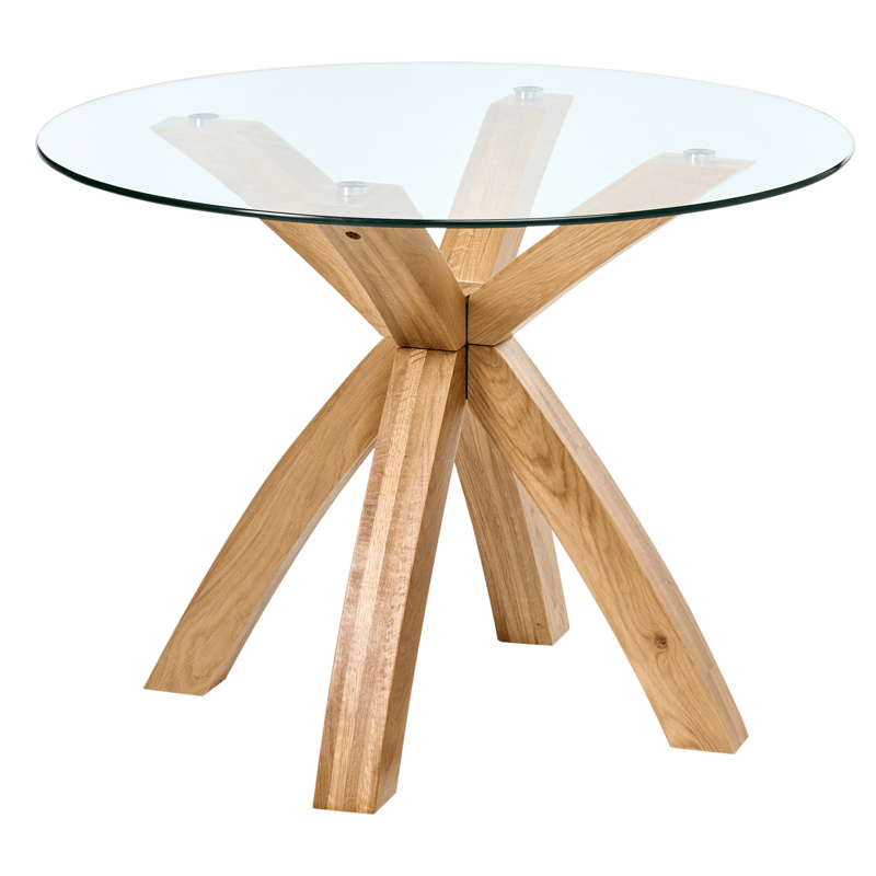 Spisebord Yapp 100 cm, Lysebrun