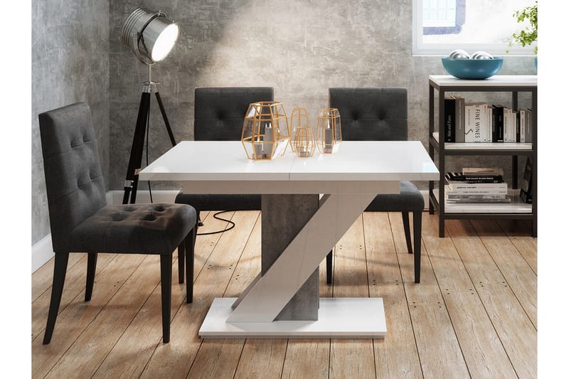 Spisebord Yayla 160 cm - Hvit - Spisebord & kjøkkenbord