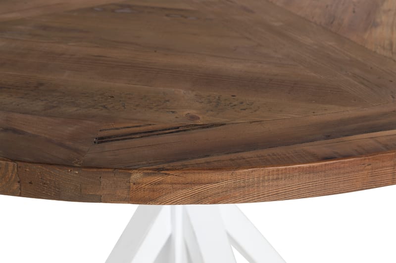 Spisebord Yorkshire 120 cm Rund - Natur|Hvit - Spisebord & kjøkkenbord