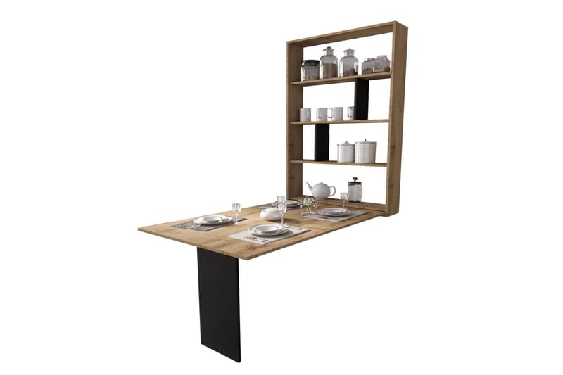 Spisebord Zemlja 149 cm - Tre / Natur / Svart - Spisebord & kjøkkenbord