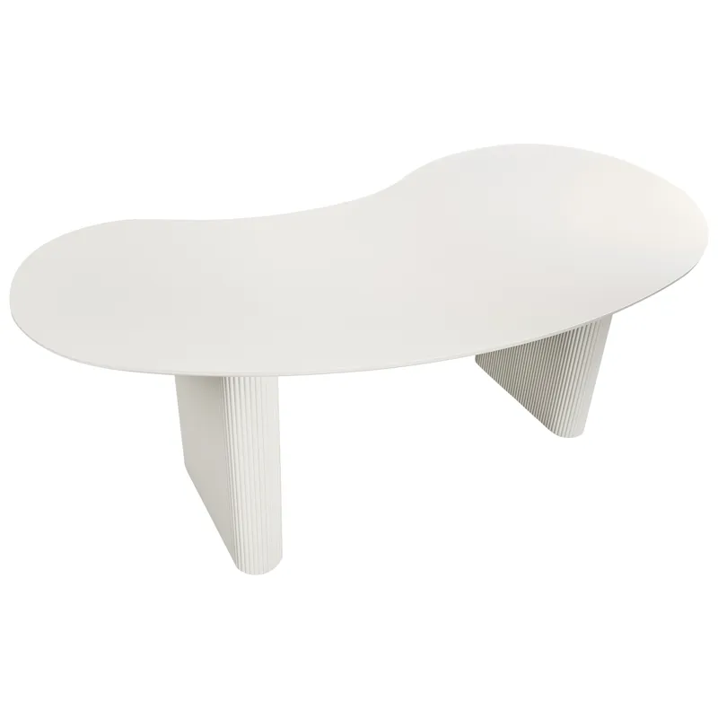Spisebord Peery 198 cm - Hvit - Møbler - Bord - Spisebord & kjøkkenbord
