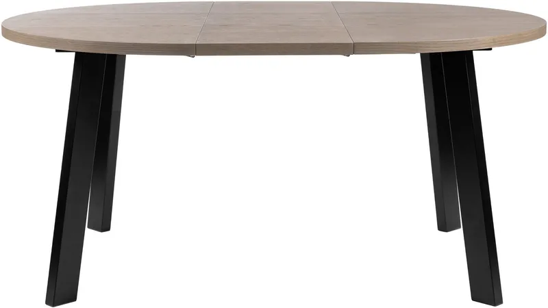 Spisebord Porsvik Ø120 cm inkl 2 Ilegg á 40 cm - Grå - Møbler - Bord - Spisebord & kjøkkenbord