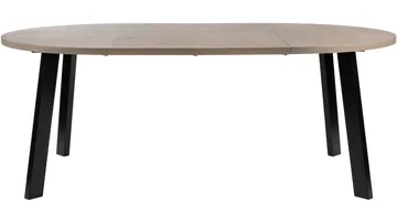 Spisebord Porsvik Ø120 cm inkl 2 Ilegg á 40 cm - Grå - Møbler - Bord - Spisebord & kjøkkenbord