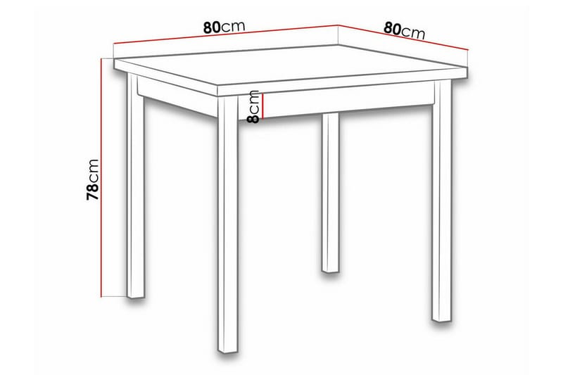 Spisebord Patrickswell 80 cm - Brun - Spisebord & kjøkkenbord