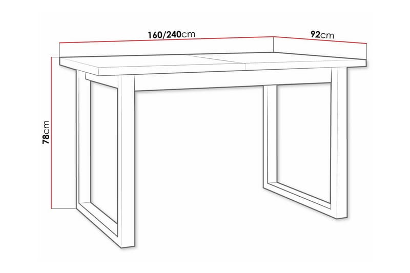 Spisebord Patrickswell 92 cm - Brun - Spisebord & kjøkkenbord