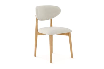 Spisegruppe Bark Richeto med Molly-stoler Eik/beige - Møbler - Bord - Spisegruppe