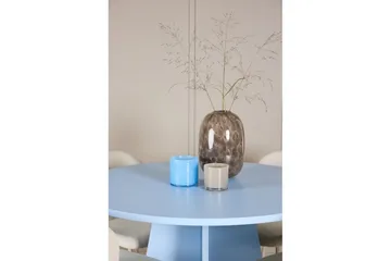 Spisegruppe Bootcut rundt 110 cm babyblå med 4 stk. Lilja stoler - Møbler - Bord - Spisegruppe