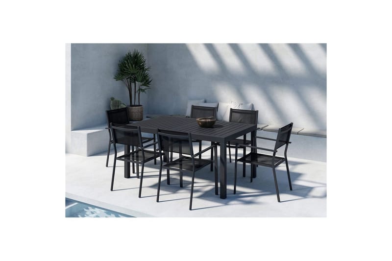Spisegruppe Capo, Copacabana - Svart - Møbler - Bord - Spisegruppe