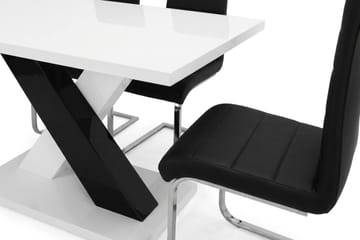 Spisegruppe Cesi 140 cm med 4 Cibus stoler - Hvit - Møbler - Bord - Spisegruppe