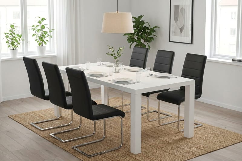 Spisegruppe Cibus 180 cm med 4 Cibus stoler - Møbler - Bord - Spisegruppe