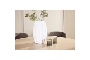 Spisegruppe Copenhagen Rund 140 cm med 6 Astoria-stoler Hvit / Beige, Brun - Hvit / Beige, Brun - Møbler - Bord - Spisegruppe