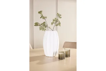 Spisegruppe Copenhagen Rund 140 cm med 6 Night-stoler Hvit / Beige - Hvit / Beige - Møbler - Bord - Spisegruppe