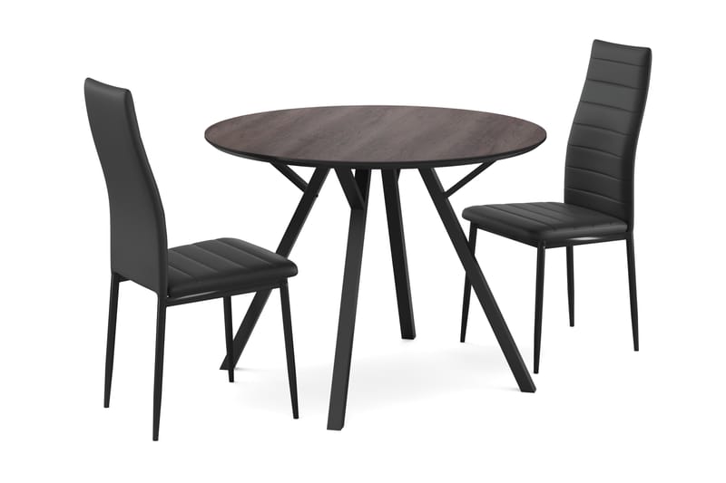 Spisegruppe Cress 100 cm Rund inkl. 2 Fred Stoler - Spisegruppe